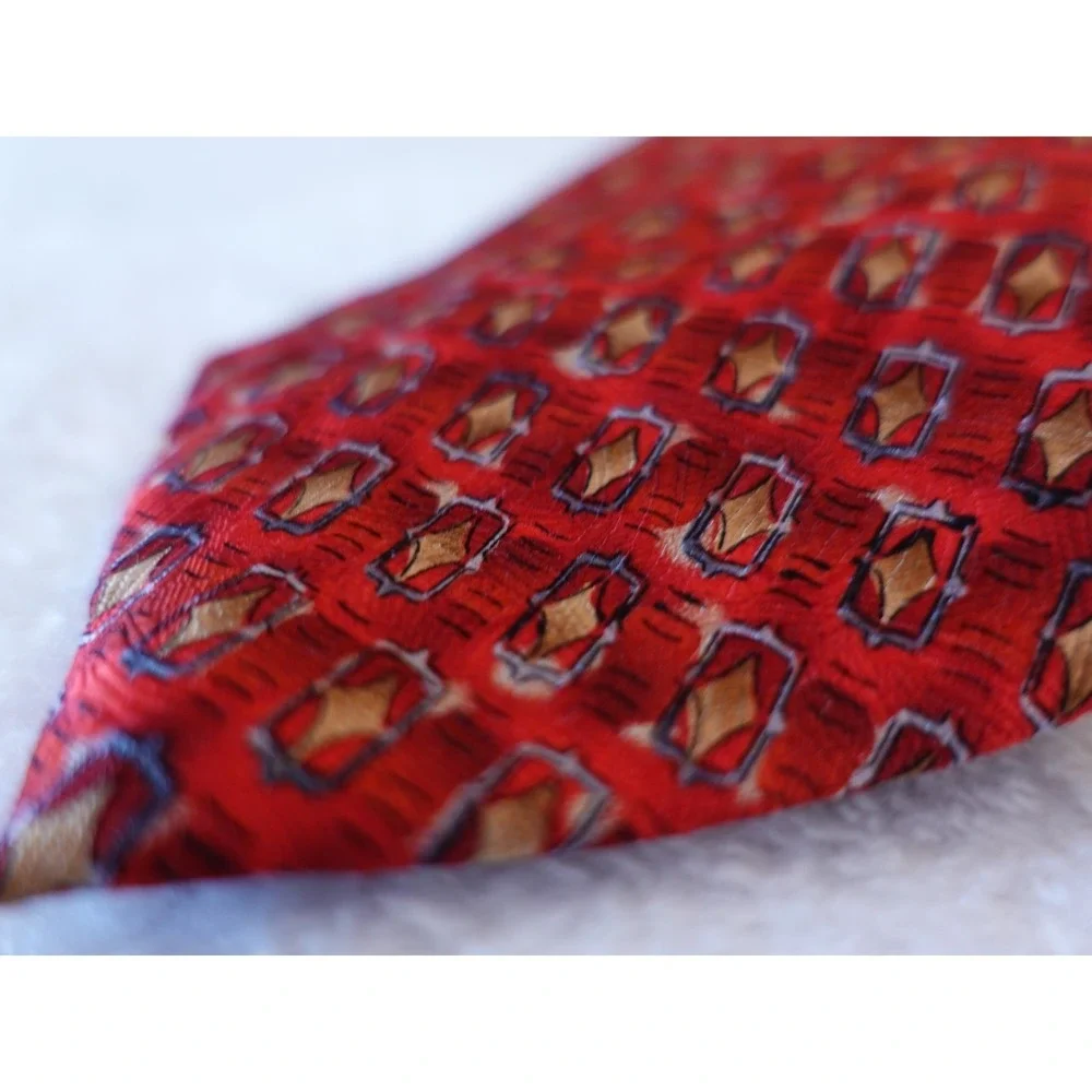 Jerry Garcia 2003 Sun Movement Collection 34 Neck Tie 100% Silk Vtg Dead‎ Red